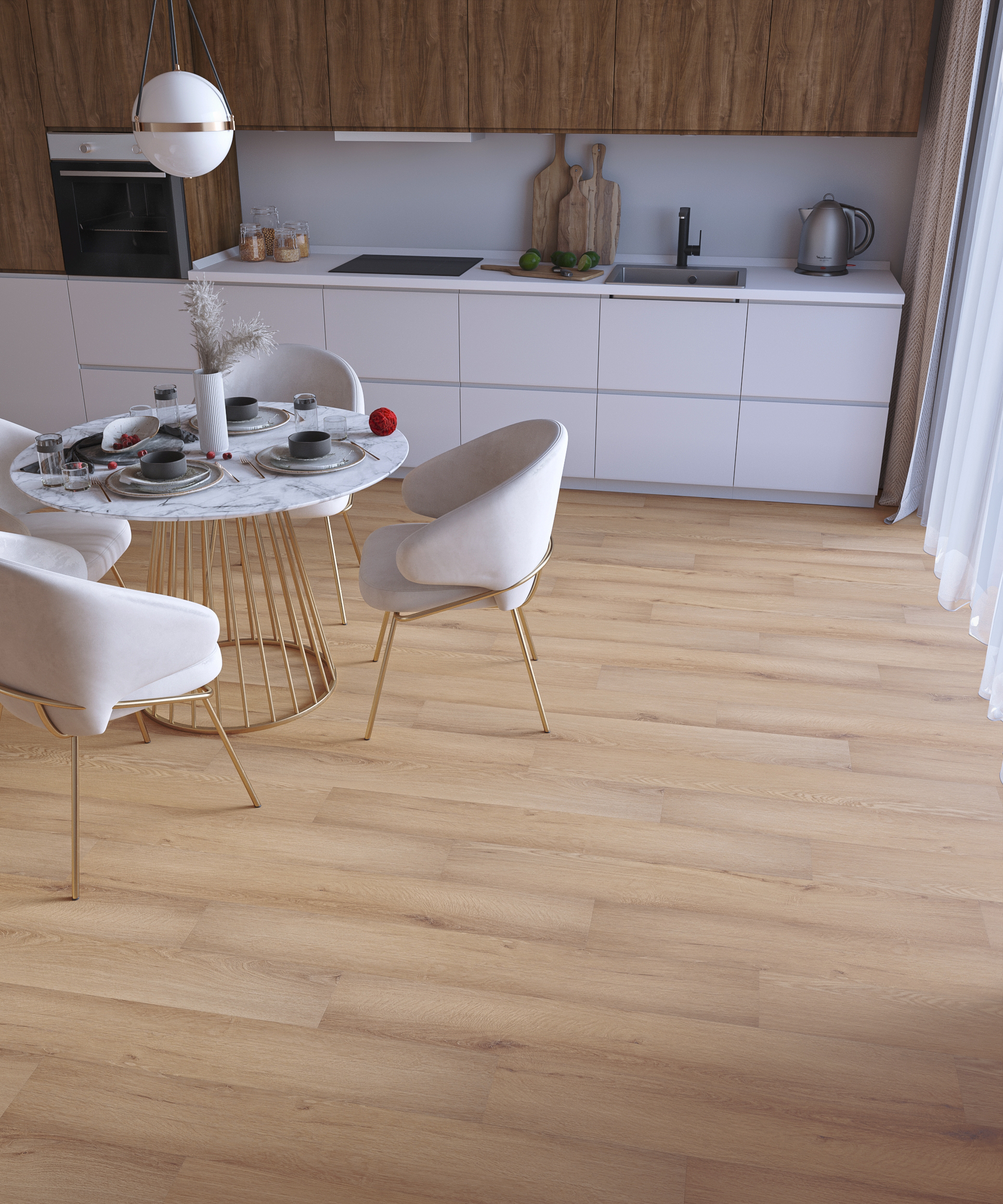 Каменно-полимерные полы My Step Aqua Гленн MSA119