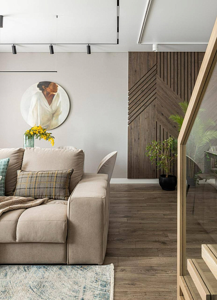 My Step Терра Аква Блок Дуб Вена в интерьере